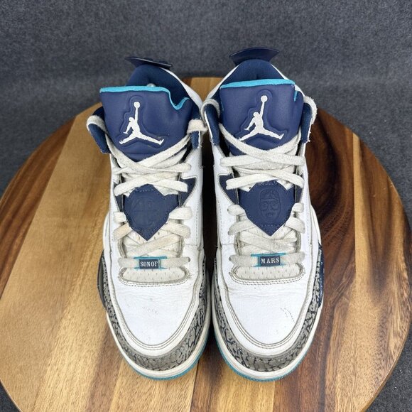 Nike Air Jordan Son Of Mars Low 'Hornets' Mens Size 8.5 White Midnight Navy - Picture 7 of 15